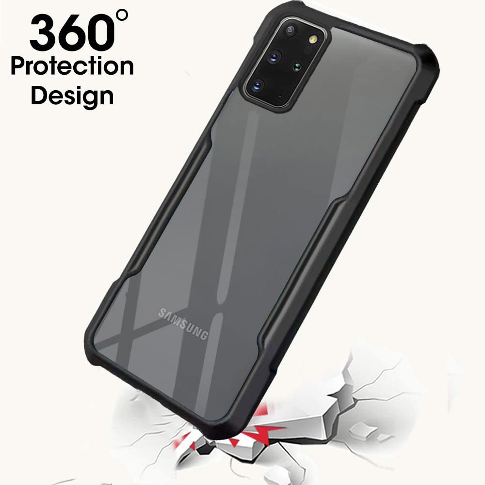 Samsung S20 Plus Back Cover (Black Bumper)