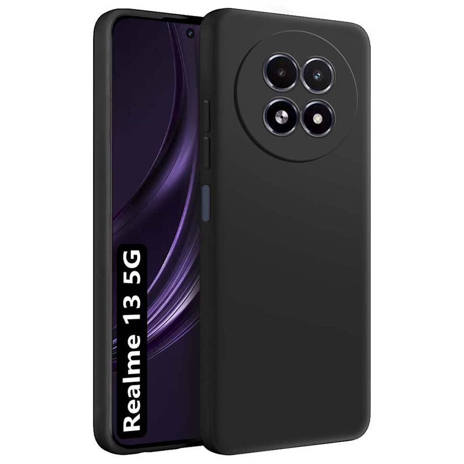 Realme 13 5G ( Black Silicone Cover)