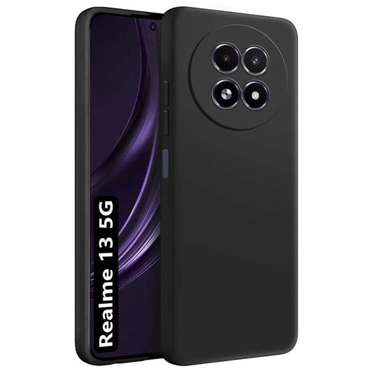 Realme 13 5G ( Black Silicone Cover)