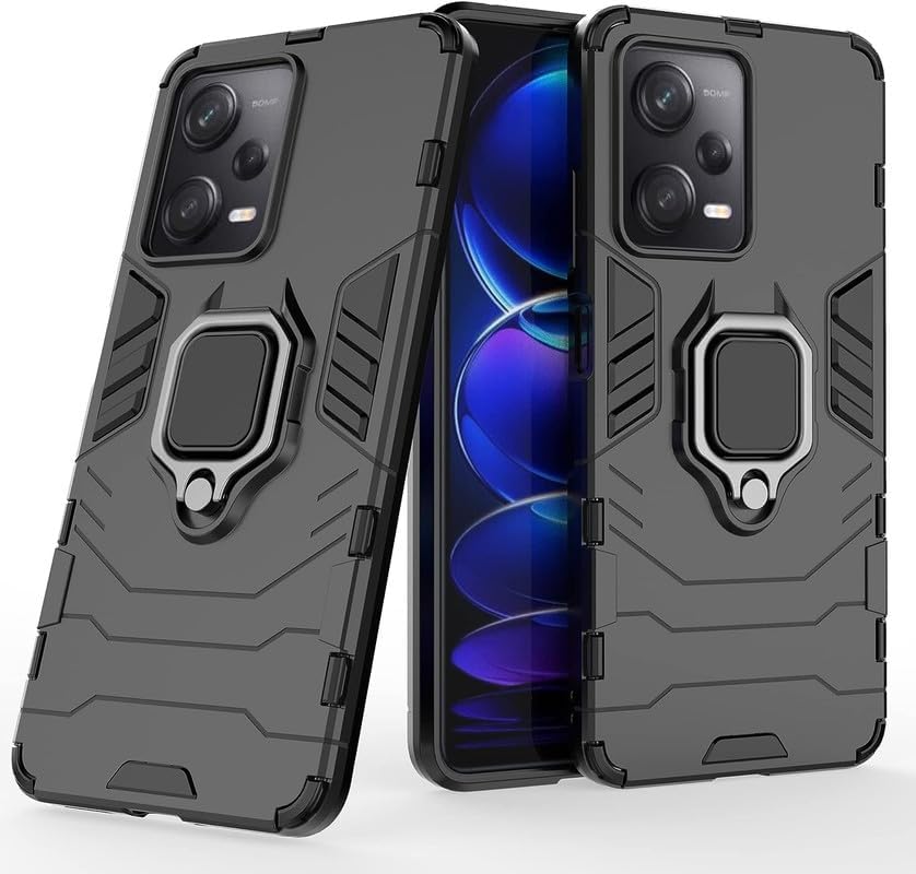 For Poco X5 Pro 5G Back Cover Case Hybrid Armor |Ring Holder Kickstand