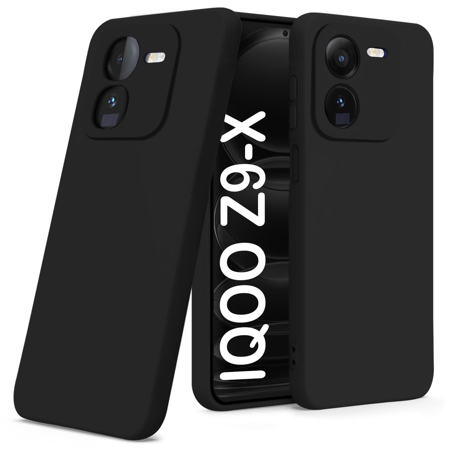 iQOO Z9X ( Black Silicone Cover)