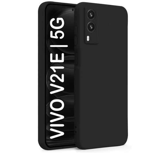 Vivo V21E 5G ( Black Silicone Cover)