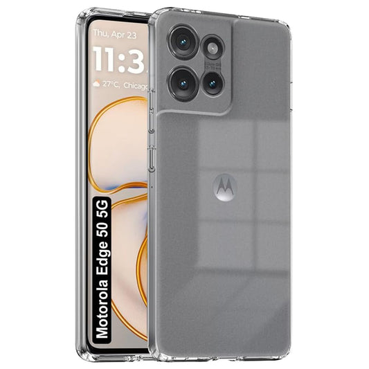 Motorola Moto Edge 50 5G Back Cover (Transparent)