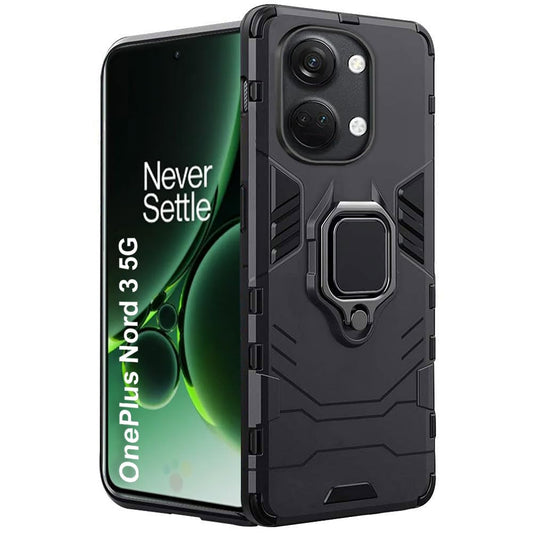 For OnePlus Nord 3 5G Back Cover Case Hybrid Armor |Ring Holder Kickstand)