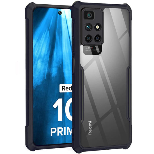 redmi 10 prime Back Cover (Black Bumper)