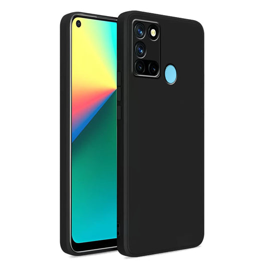 Realme C17/Realme 7i ( Black Silicone Cover)