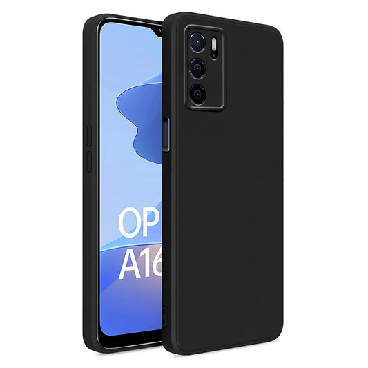 Oppo A16 (Black Silicone Cover)