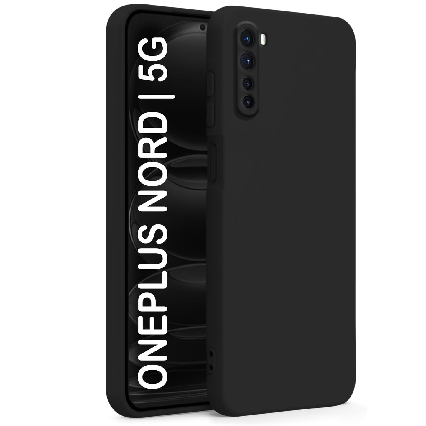 oneplus nord (Black Silicone Cover)