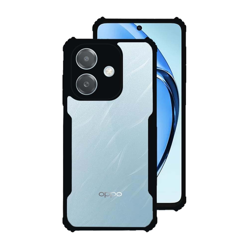 Oppo A3x Back Cover (Black Bumper)