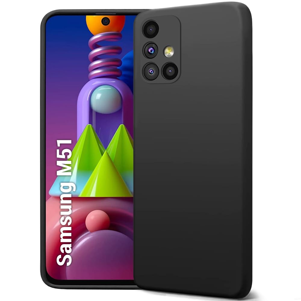 Samsung M51 (Black Silicone Cover)