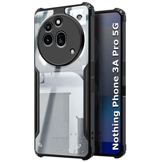 Nothing phone (3a) pro  Back Cover (Black Bumper)