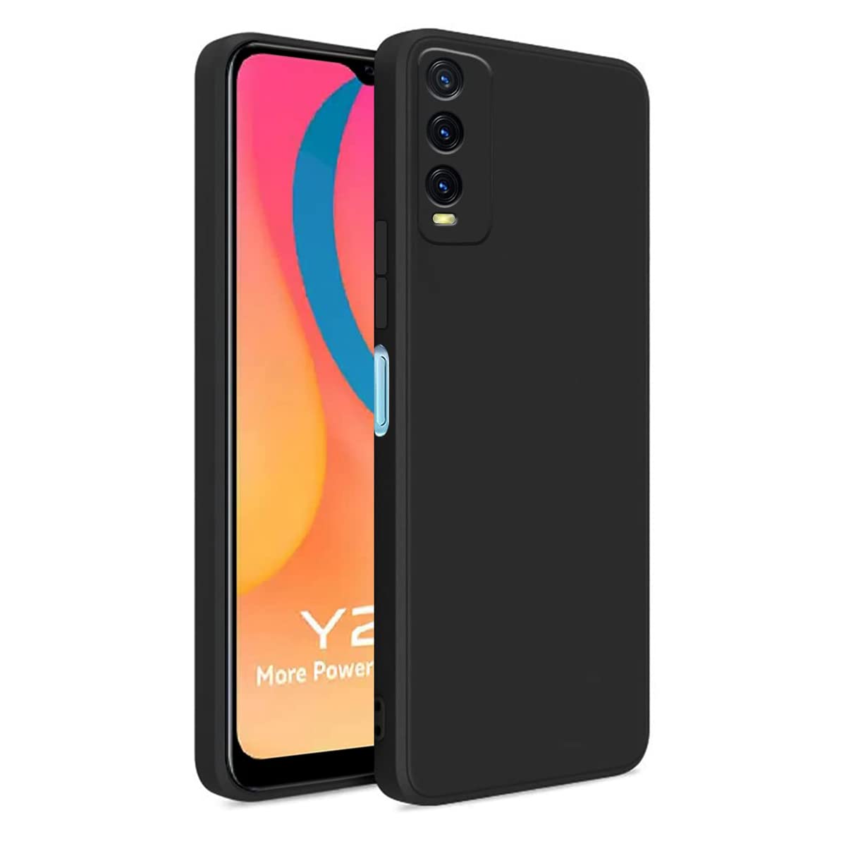 Vivo Y20/Y20i ( Black Silicone Cover)