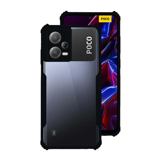 Poco X5 5G Back Cover (Black Bumper)