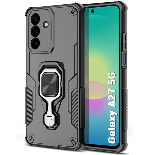For Samsung A27 Back Cover Case Hybrid Armor |Ring Holder Kickstand