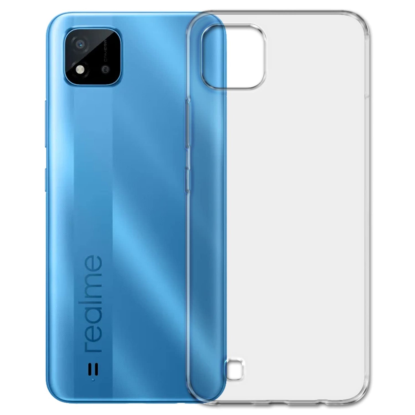 Realme C20/C20A (Lifetime Anti-Yellow Clear Back Cover)