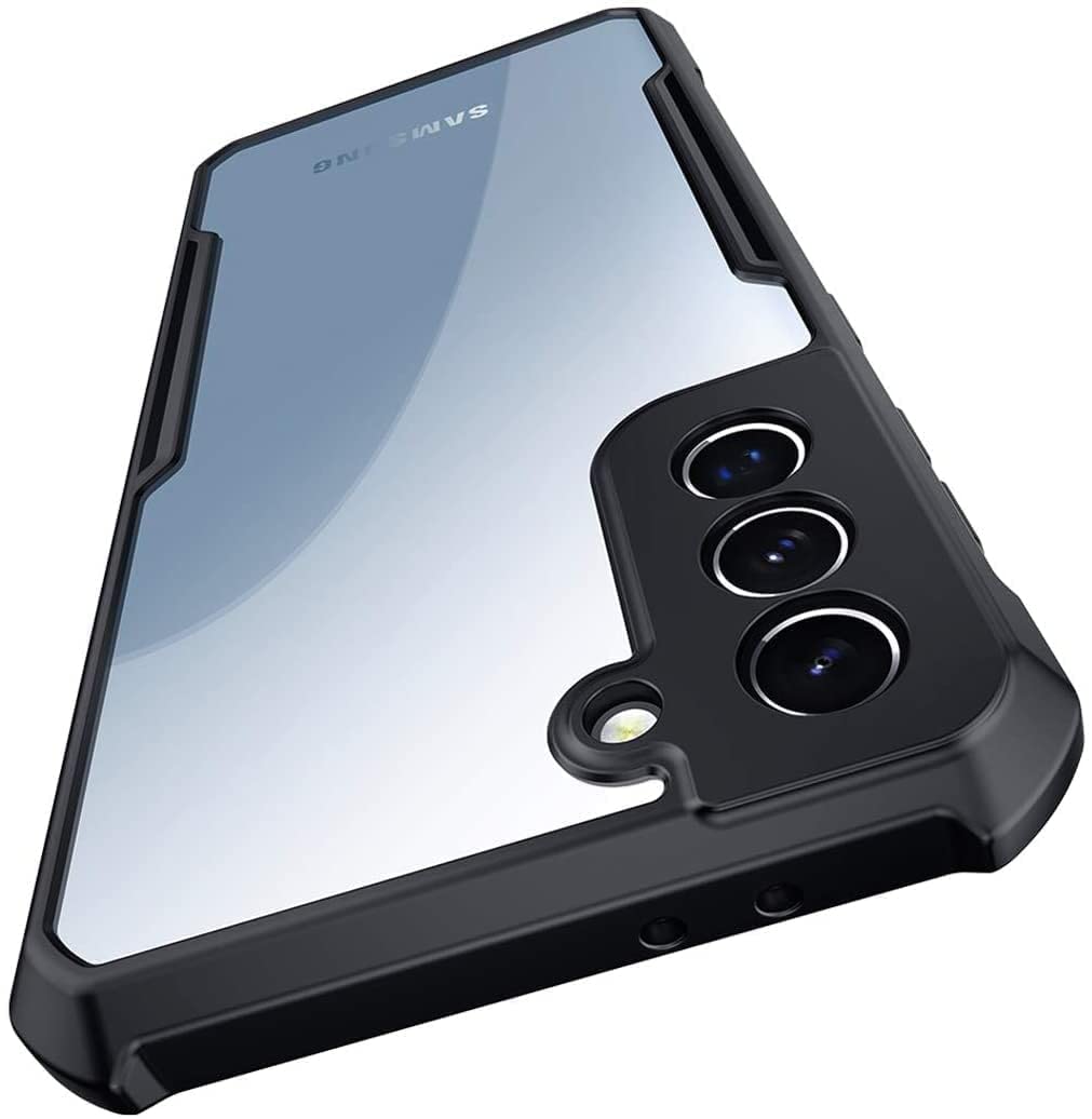 Samsung S21 Ultra Back Cover (Black Bumper)