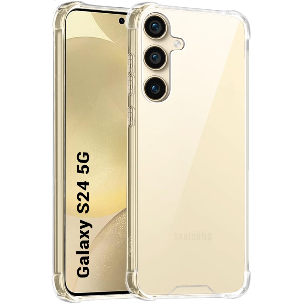 Samsung S24 5G Back Cover (Transparent)