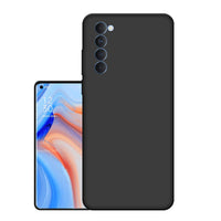 Matte Finish Silicone Cover For Oppo Reno4 Pro