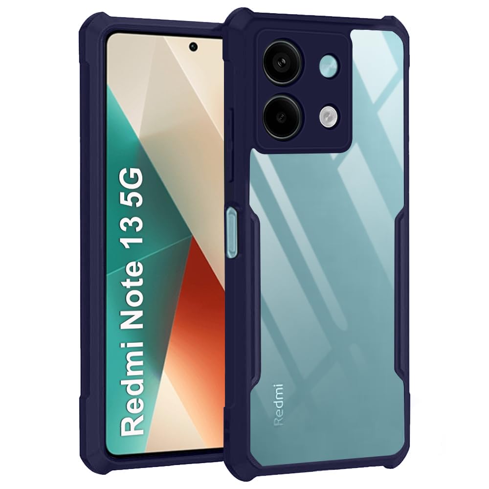 Redmi Note 13 (5G) Back Cover (Black Bumper)