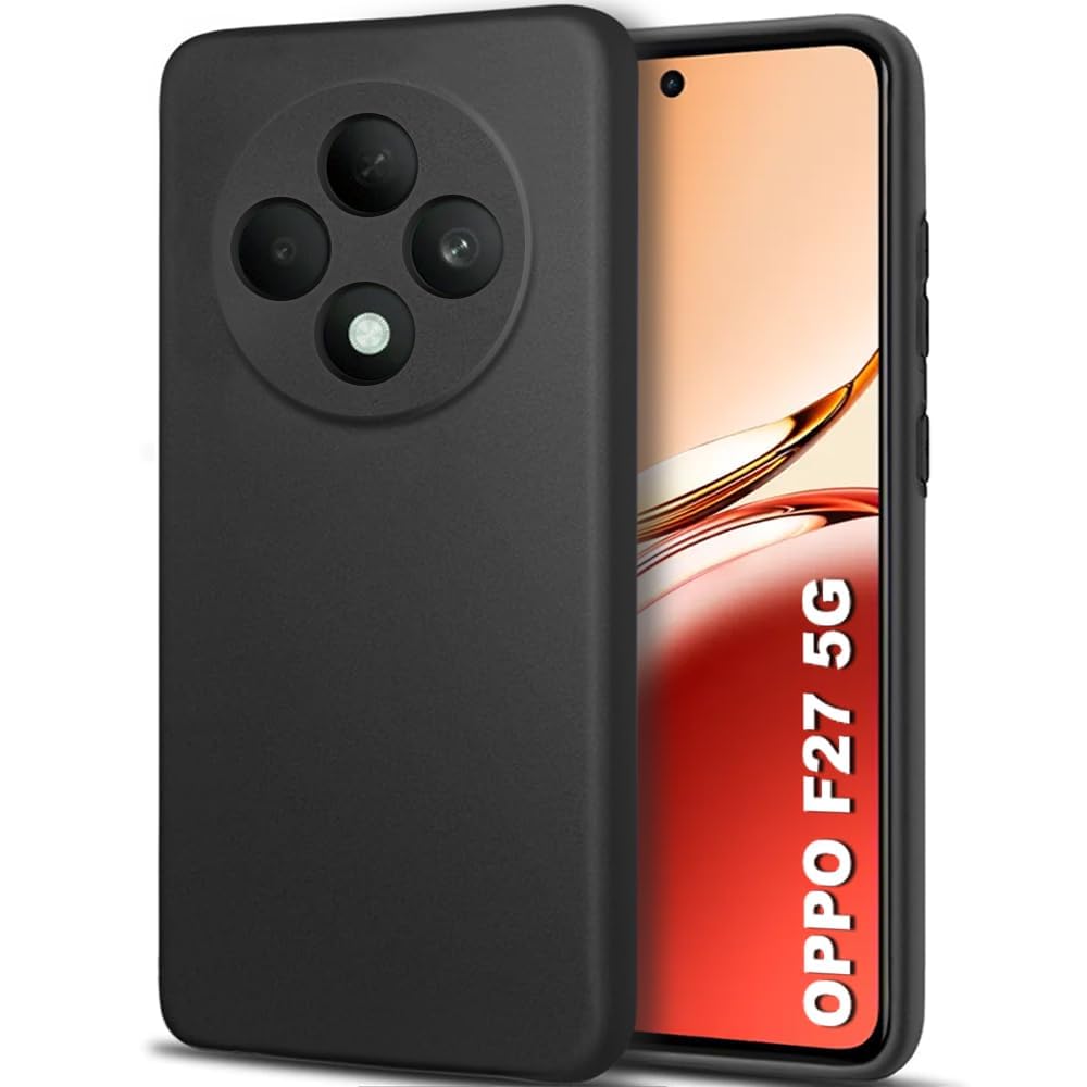 Oppo F27 5G ( Black Silicone Cover)