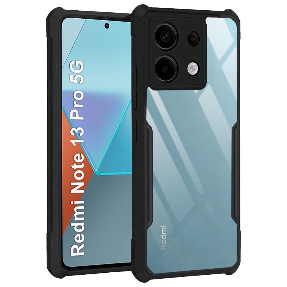 Redmi Note 13 Pro (5G) Back Cover (Black Bumper)