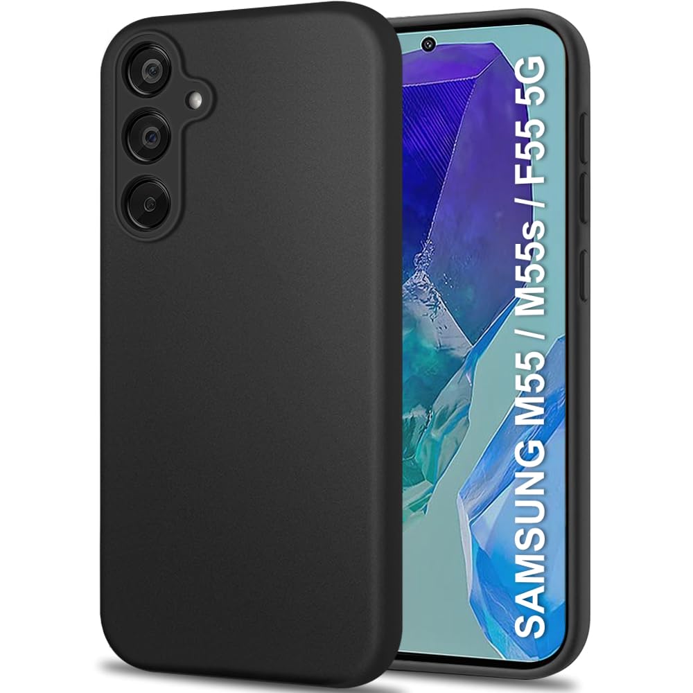 Samsung M55 5G (Black Silicone Cover)