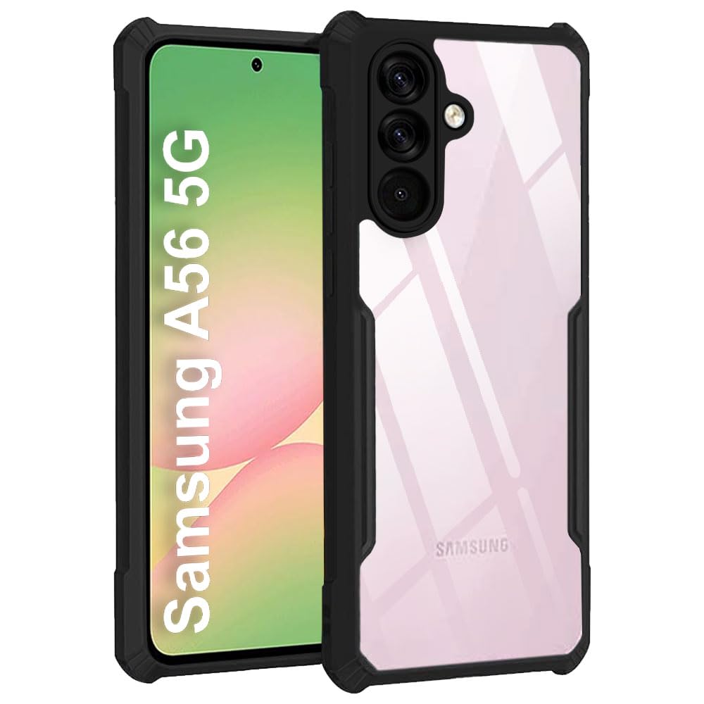 Samsung A56 5G Back Cover (Black Bumper)