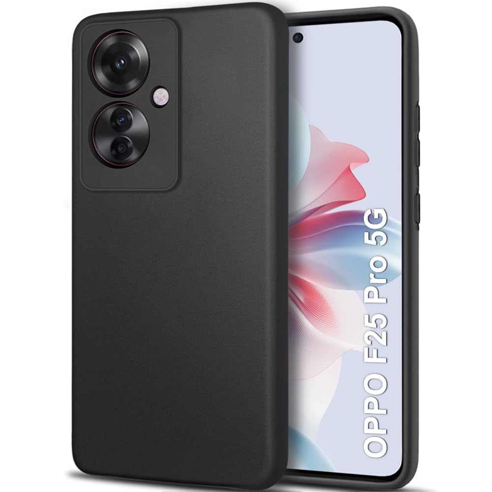 Oppo F25 Pro 5G ( Black Silicone Cover)