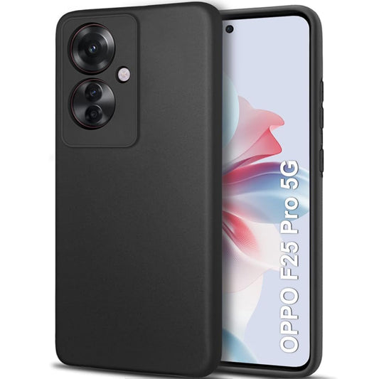Oppo F25 Pro 5G ( Black Silicone Cover)