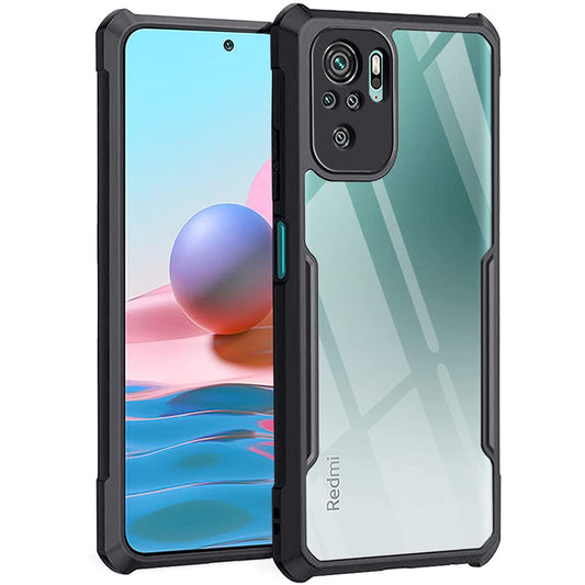 Redmi Note 10/ 10S Back Cover (Black Bumper)
