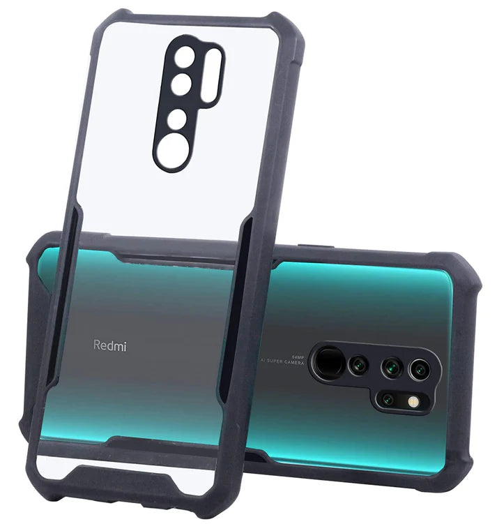 Redmi Note 8 Pro Back Cover (Black Bumper)