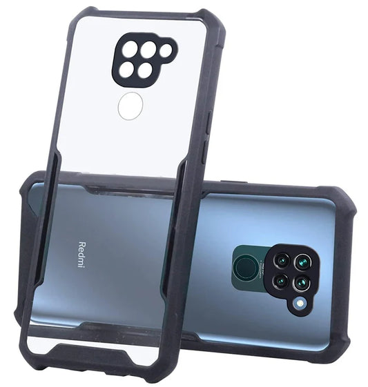 Redmi Note 9 Back Cover (Black Bumper)