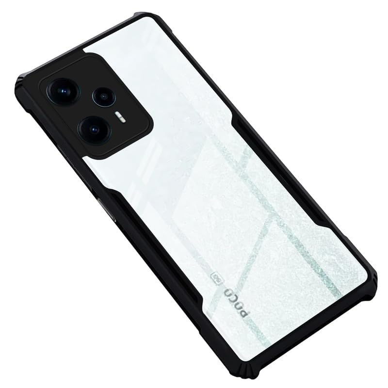 Poco F5 5G Back Cover (Black Bumper)