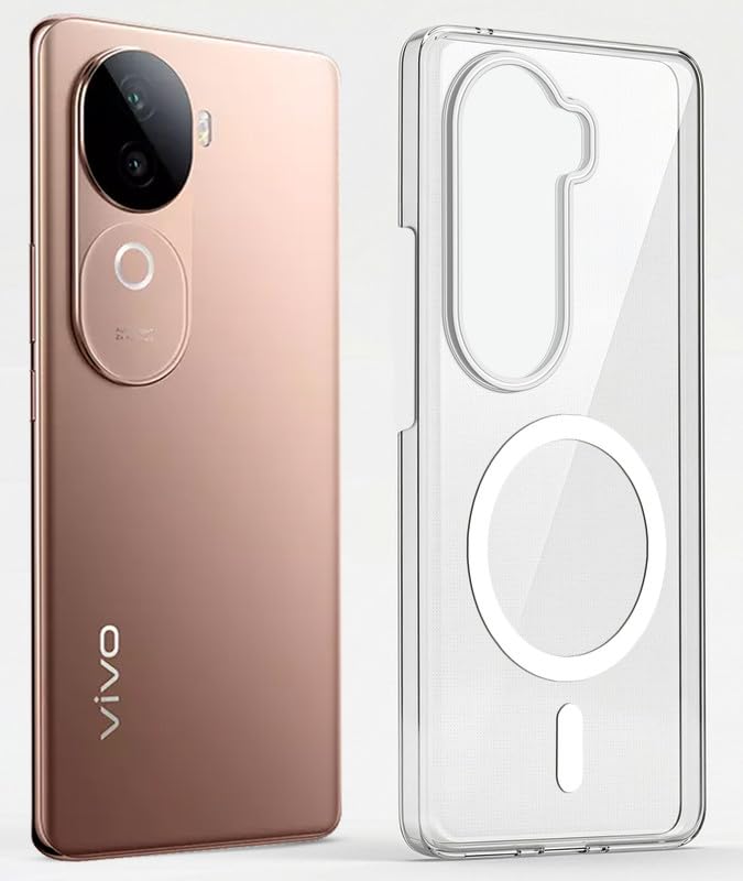 Magnetic Case for Vivo V40e 5G Clear Compatible with MagSafe