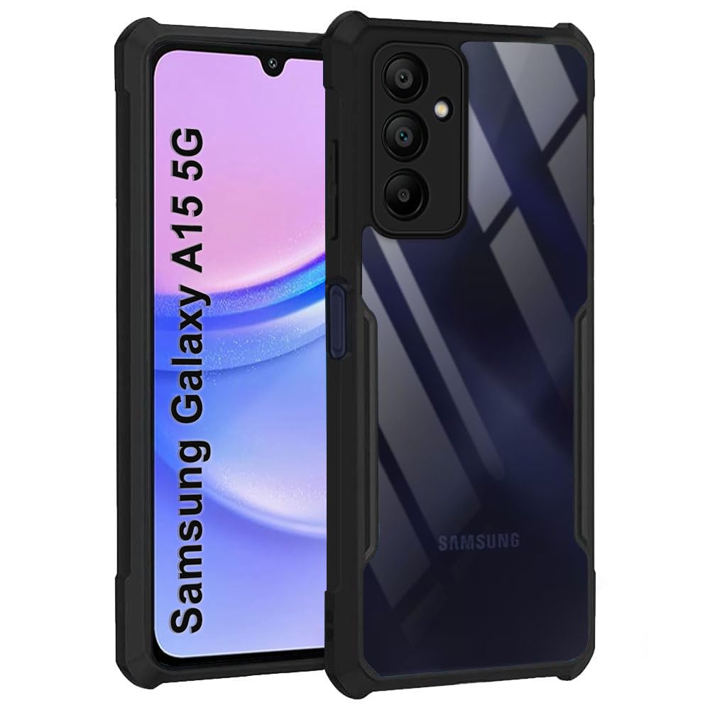Samsung A15 5G Back Cover (Black Bumper)