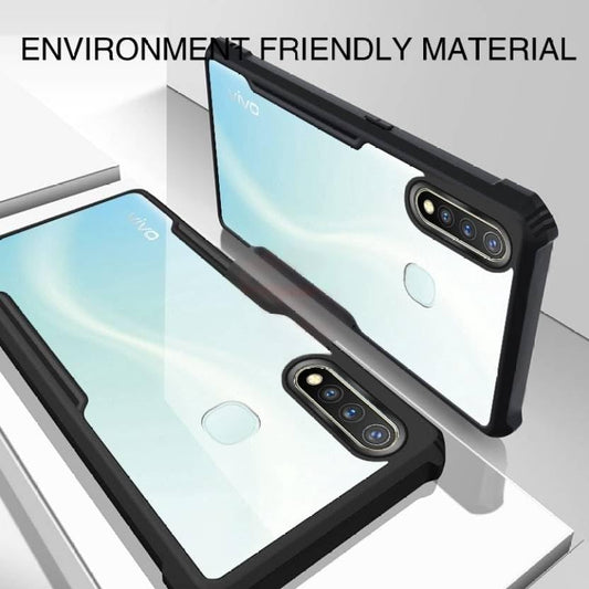 Vivo Y19/U20 Back Cover (Black Bumper)