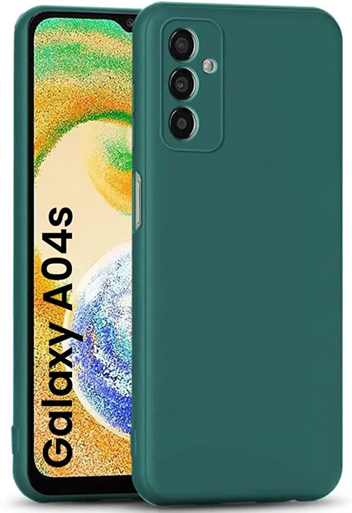 Samsung A04s Silicone + Cloth Back Cover soft