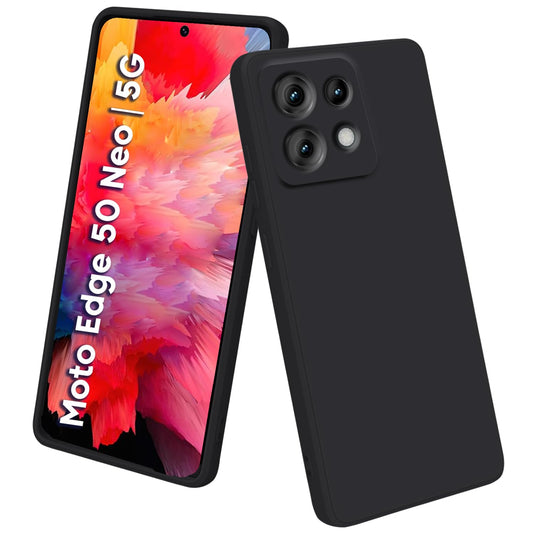 Moto Edge 50 Neo 5G ( Black Silicone Cover)