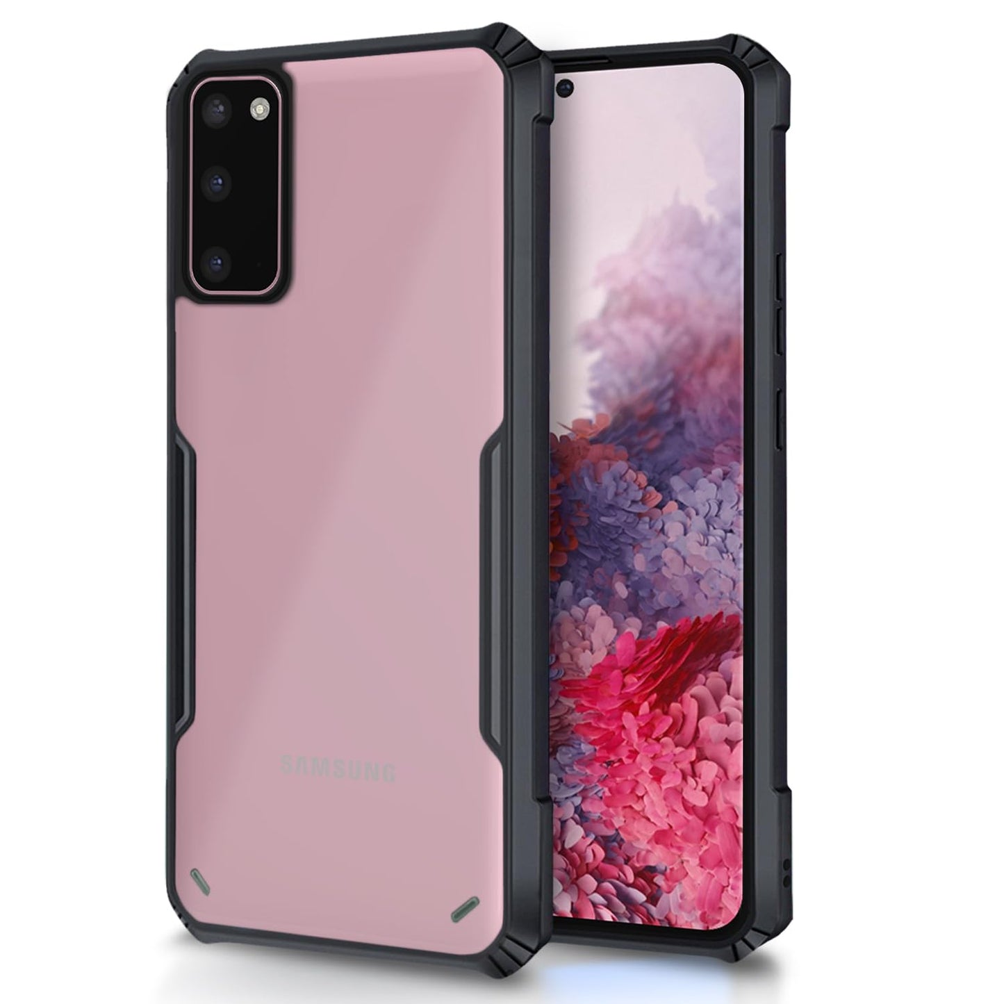 Samsung S20 FE Back Cover (Black Bumper)
