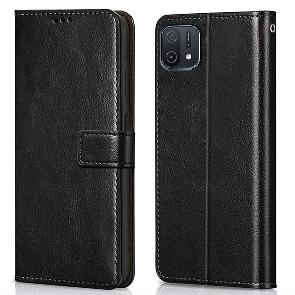 Leather Wallet Cover for Oppo A16k/A16e