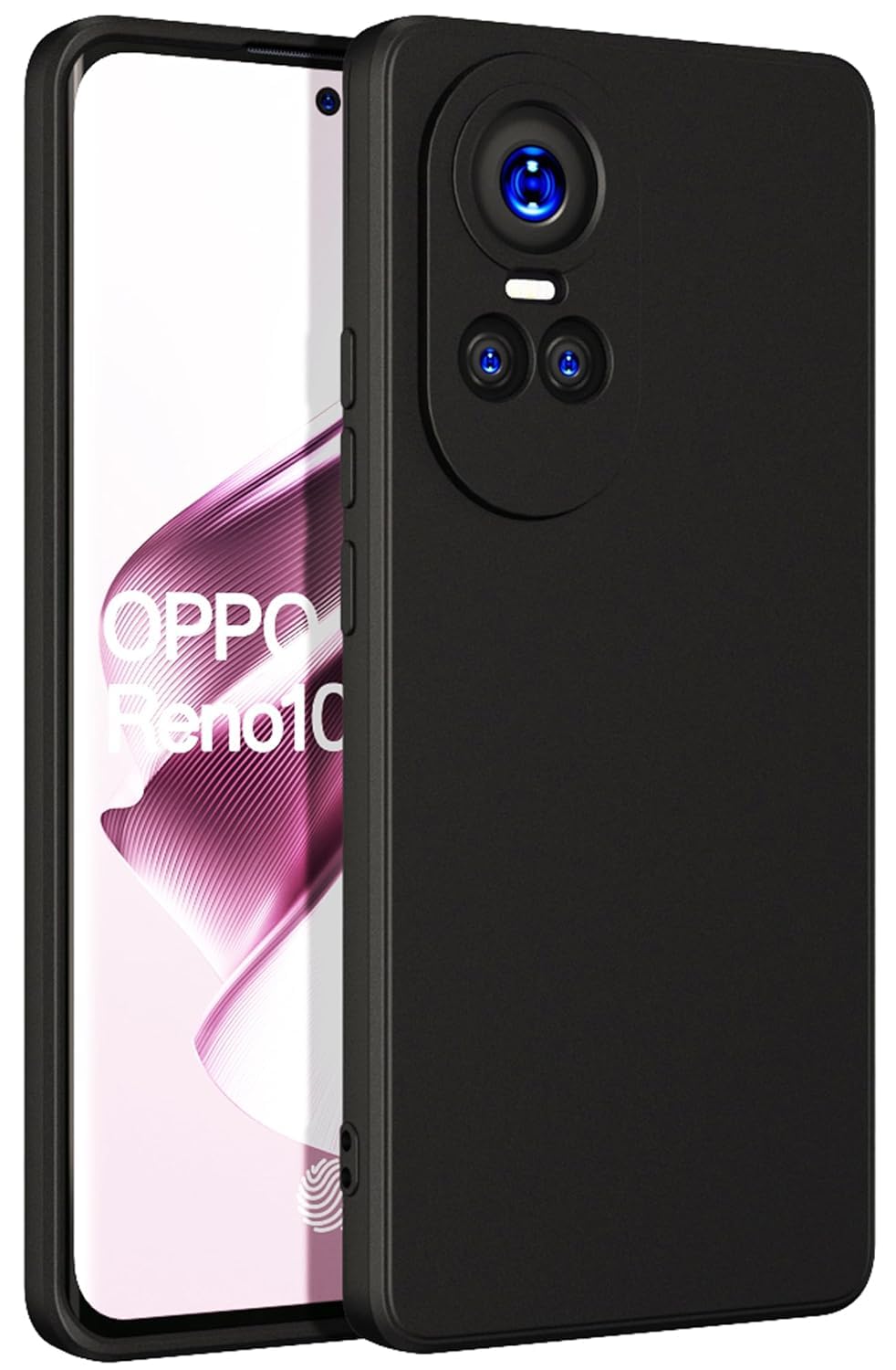 Oppo Reno 10 Pro 5G (Black Silicone Cover)