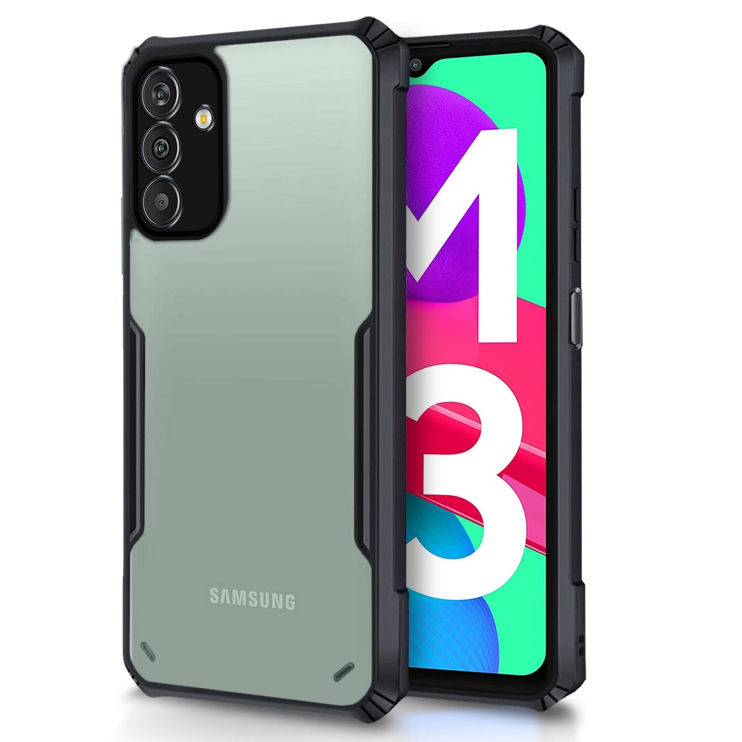 Samsung M13 4G Back Cover (Silicone Border)