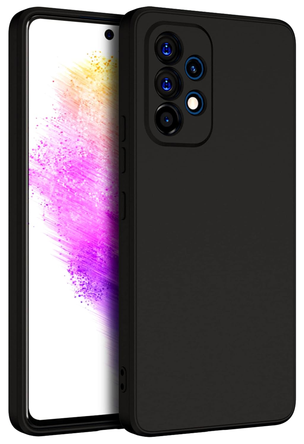 Samsung A73 5G (Black Silicone Cover)