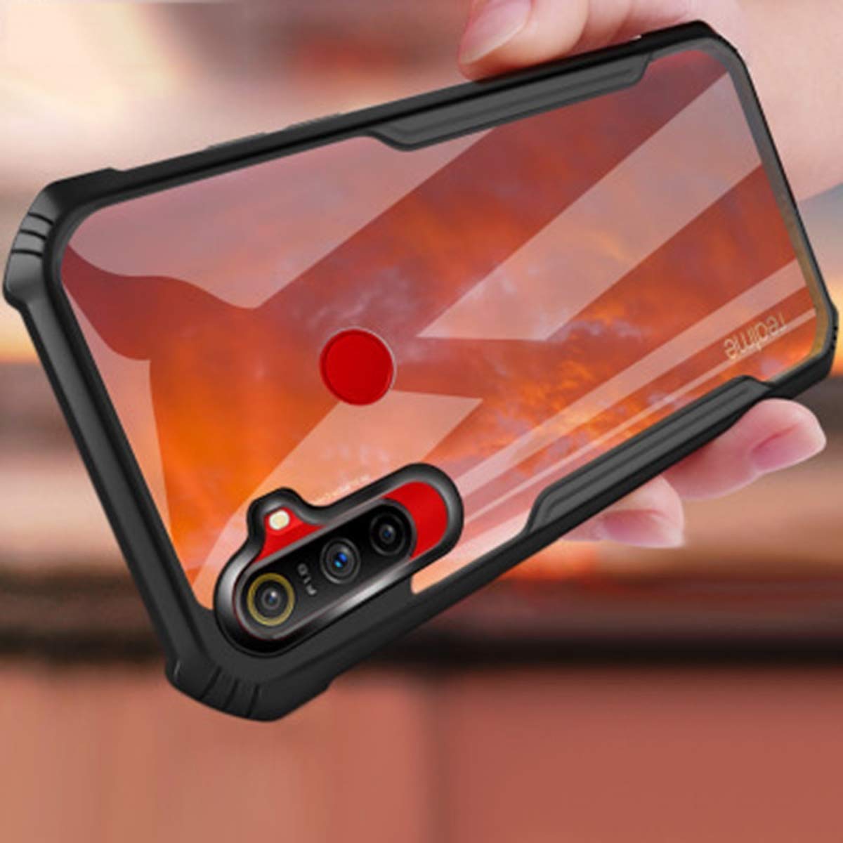 Realme Narzo 10A/20A Back Cover (Black Bumper)