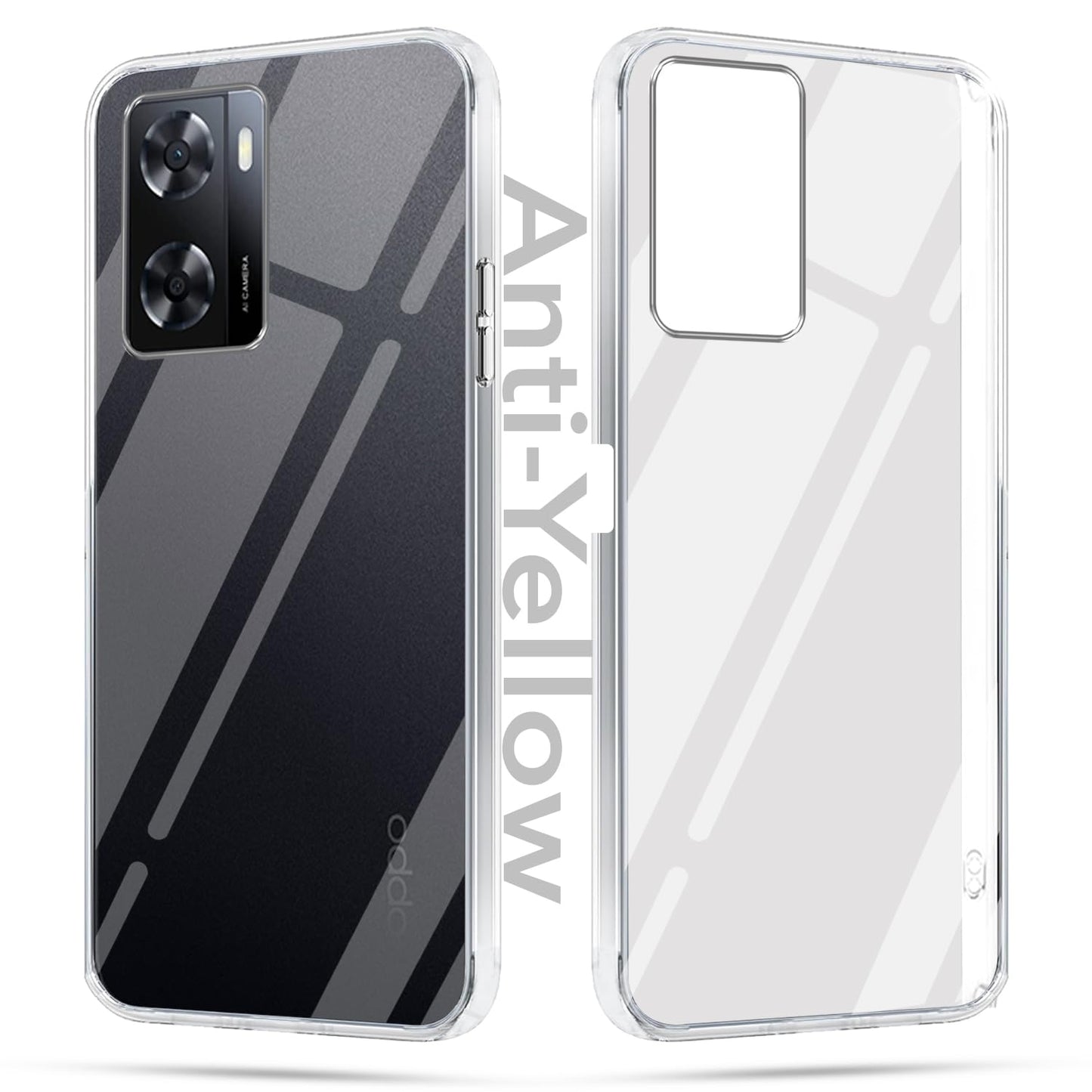 Oppo K10 5G/Oppo A57 5G (Lifetime Anti-Yellow Clear Back Cover)