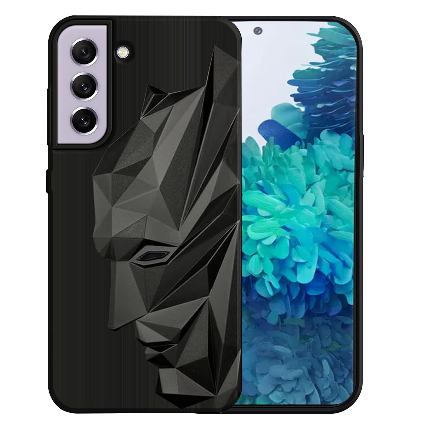 Superhero Engraved logo silicon Cover for Samsung S21 Fe