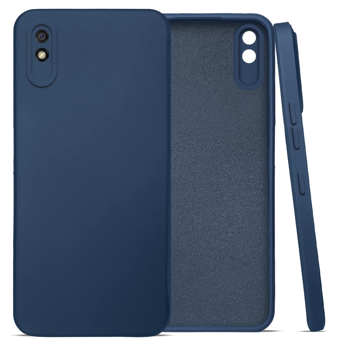 Mi Redmi 9A-9I Back Cover (Silicone + Inner Side Cloth) Soft