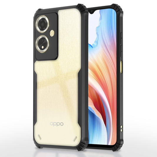 Oppo A59 5G Back Cover (Black Bumper)