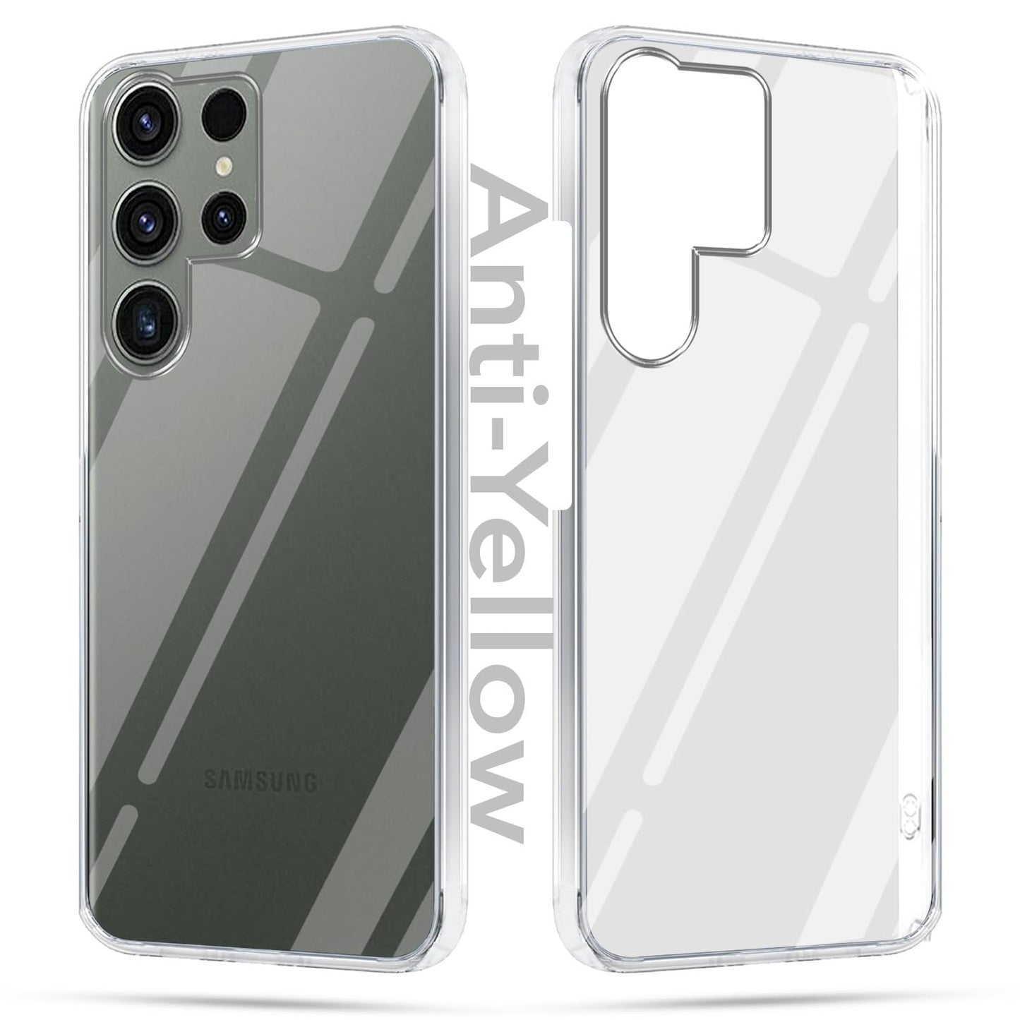 Samsung S23 Ultra (Lifetime Anti-Yellow Clear Back Cover)