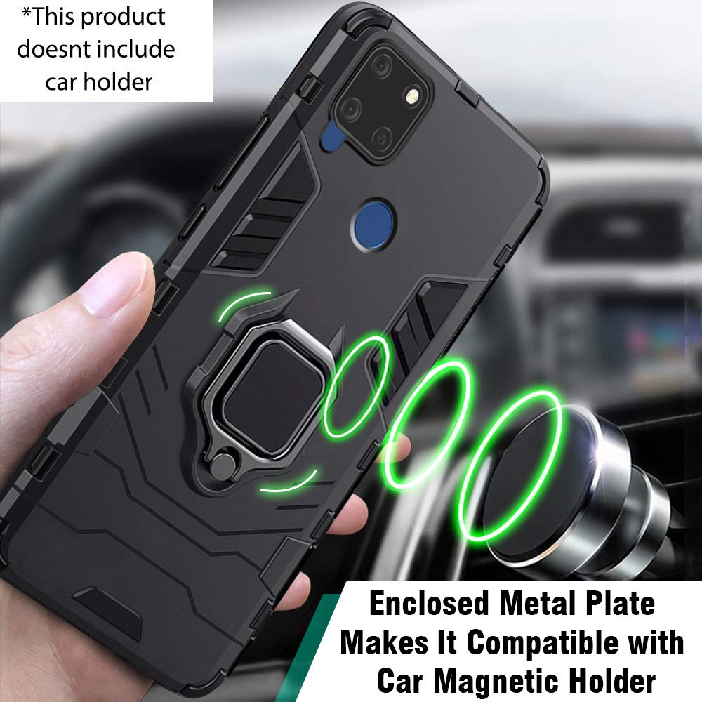 Hybrid Rugged Armor Kickstand Case for Realme C12/Narzo 20